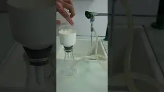 💦 Principe de la trompe &agrave; eau pour r&eacute;aliser une filtration sur B&uuml;chner.  #chimie #physiquechimie