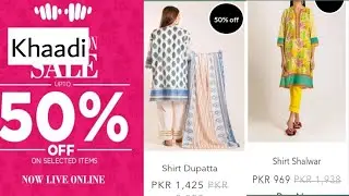 khaadi  End of season sale on unstitched dresses clearance winter sale 2020 part 1