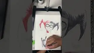 Harley Quinn Watercolor painting #watercolor #harleyquinn #timelapse #watercolorpainting