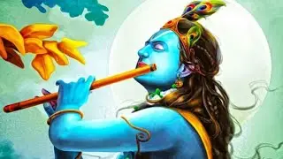 8k video & Krishna flute music