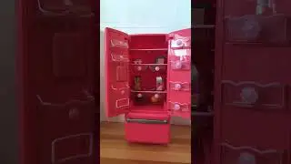 Restocking Doll Fridge (fake food) pt.2 #asmr #fakefood #dolls