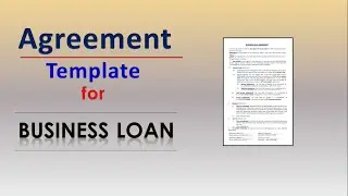 Business Loan Agreement Template | Loan Contract Template between Borrower and Lender