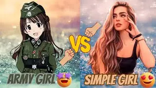 Army girl vs Simple girl🤨 | Army girl dress vs Simple girl dress [Neelo Queen]