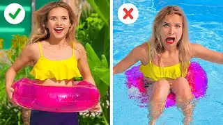 Astuces Pour ta Prochaine Journ&eacute;e &agrave; la Plage || Farces Amusantes Entre Amis avec 123 GO! SCHOOL
