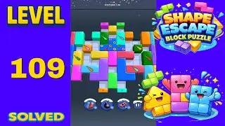 Shape Escape Block Puzzle Level 109 - SOLUTION