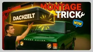 Dachzelt (fast) ALLEINE aufs Auto heben &bull; Montage Trick mit Kran 🔧