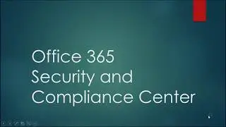 Office 365 Configuring compliance and security features part 1/5
