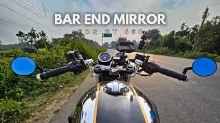 Best Adjustable Anti Glare Bar End Mirror For Continental GT 650 Under Budget🔥