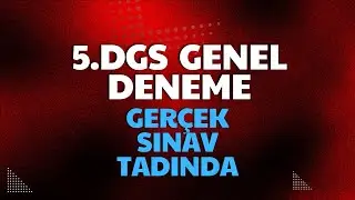 5. DGS GENEL DENEMESİ(Türkçe+Matematik) (GERÇEK SINAV AYARINDA) #dgs