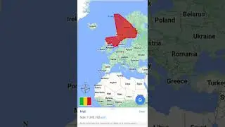true size of Mali #shorts