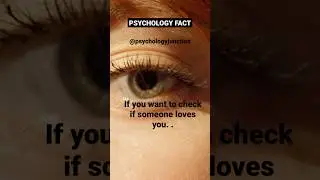 Trick to check if somebody's in love 😛❤️ #shorts #psychology #facts