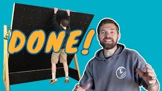 ADJUSTABLE HOME CLIMBING WALL INSTALL