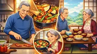 Peaceful Village Life of a 70-Year-Old Couple |#ghiblistyle #animation
