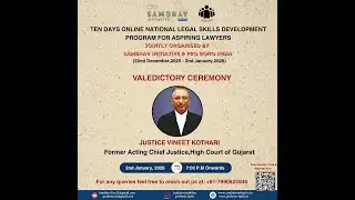 Day 12 | Pathway to build effective career in legal field | Justice Vineet Kothari