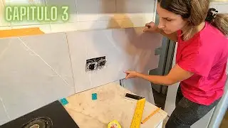 FRONTAL DE COCINA ADHESIVO😱 (Aguanta el fuego) ¿Qué es esta LOCURA?🤯 REFORMA DEL MINIPISO