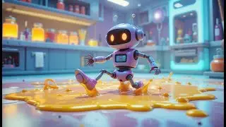 Five Little Robots on the Run | Fun Counting and Robot Rhyme | Nursery Rhymes & Songs for Children