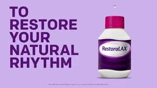 RestoraLAX is your gentle relief from constipation.