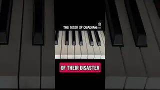 Piano solo ‘THE BOOK OF OBADIAH’