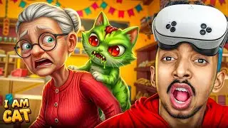 Becoming a ZOMBIE to Prank Granny 😱🧟&zwj;♂️ | I Am Cat VR