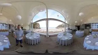 360-degree tour of Lusty Glaze Beach Weddings