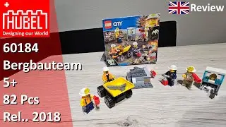 Обзор EN - LEGO&reg; City - 60184 - Шахтерская команда