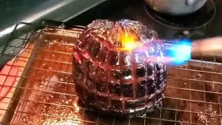 fire glazed black forest ham 🔥🌲🍖 #fireglazed #ham #glazedham