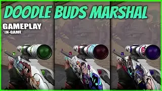 DOODLE BUDS Marshal Gameplay ( All Variants ) - VALORANT