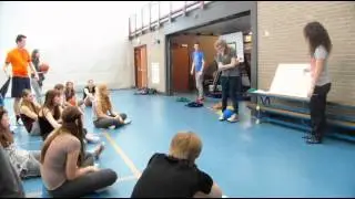 Geblinddoekt sporten ft. Mila