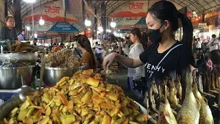 VERY Famous Cambodian Countryside Street Food - Grilled Fish, Chicken, Pickles Snails Fruit And More