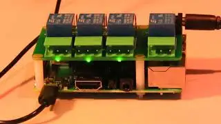 4 Relays for Raspberry Pi, 8 level stackable, 10A 250V by Sequent Microsystems