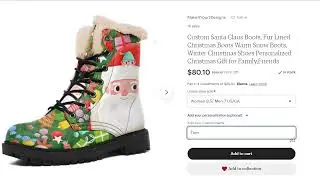 Custom Santa Claus Boots, Personalized Christmas Gift for Mom/Dad