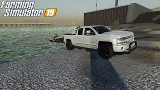 Going boating with Spencer TV and Garrett Plays. ( Farming Simulator )