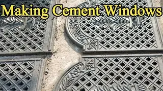 How To Make Beautiful Cement Windows ? Skills For All