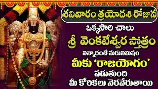 శనివారం ఉదయాన్నేశ్రీ వేంకటేశ్వర స్తోత్రం! స్వయంగా స్వామి వారుఈ పాట వింటేవచ్చి మీ | BHAKTI OMKARAM