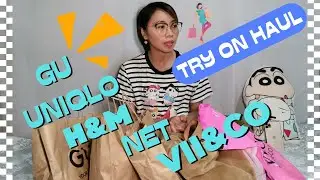 HAUL BAJU DISKON | TRY ON HAUL | GU,UNIQLO,H&M,NET,VII&CO 😍