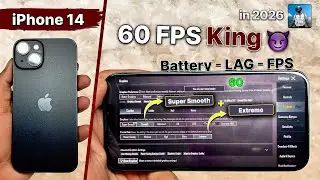 iPhone 14 PUBG Test 🔥 Heating Lag FPS and Battery - Best Gaming Device