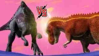 Spinosaurus (Spiny) Vs Terry Vs Chomp,Ace And Paris | Dinosaur King (2007)