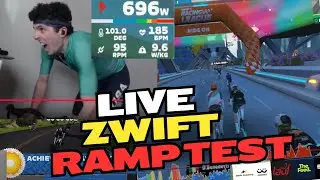 ZWIFT RAMP TEST TO 540W  | 🔴 LIVE