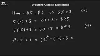Algebra - 1.1  Evaluating Algebraic Expressions | Part 3 | Xisaab | Af Somali
