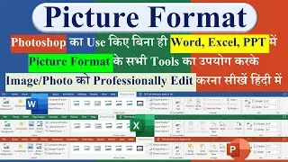 Mastering Picture Format | MS Word | Excel | PPT | Tutorial | Image ko edit karna sikhe | MS Office
