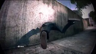 Skate 2: Never Get a ride on holding onto a car bad things will happen