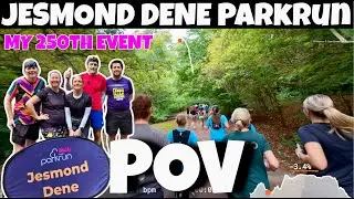 Jesmond Dene Parkrun Full Course POV With On Screen Stats   MY 250th PARKRUN