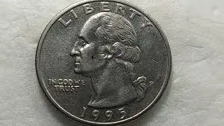 ENCUENTRA. LA MONEDA VALIOSA. DE 25 CENTAVOS DE 1995.P. CON. UN VALOR. DE. 3.600. DOLARES
