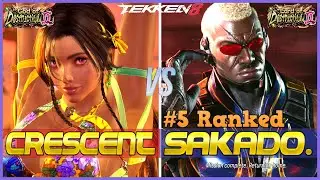 T8 ▰ CRESCENT (Miary Zo) Vs SAKADO (#5 Ranked Raven) ▰ Tekken 8 High Level Gameplay