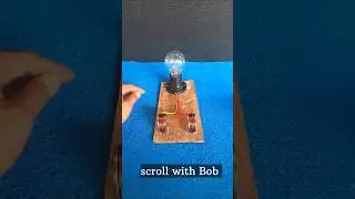 💡 Free Energy? Magnets se jal gaya Bulb! 😱 #ScienceExperiment #Shorts #scrollwithbob
