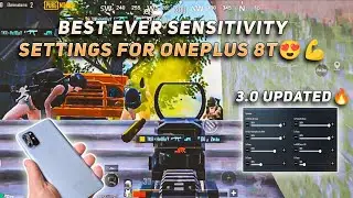 OnePlus 8t pubg / Bgmi sensitivity settings and control code🔥 | OnePlus 8t Bgmi test
