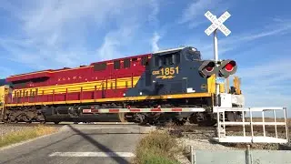 CSX 1851 (NC&St.L) Leads Manifest South | Rd. A Railroad Crossing, Belmore, OH