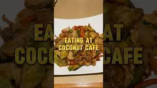 Trying Coconut Cafe's Drunken Noodles in Merced, CA