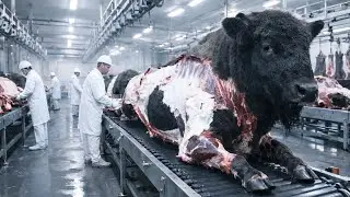 Inside a Modern Galloway Cattle Farm: Large-Scale Farming and Meat Production