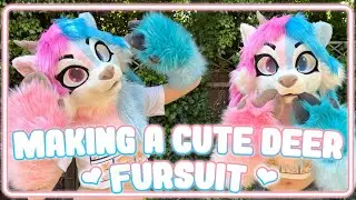 Making a cute deer fursuit!